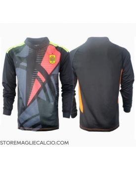 Spagna Portiere Maglia Gara Trasferta Repliche Europei 2024 Maniche Lunghe